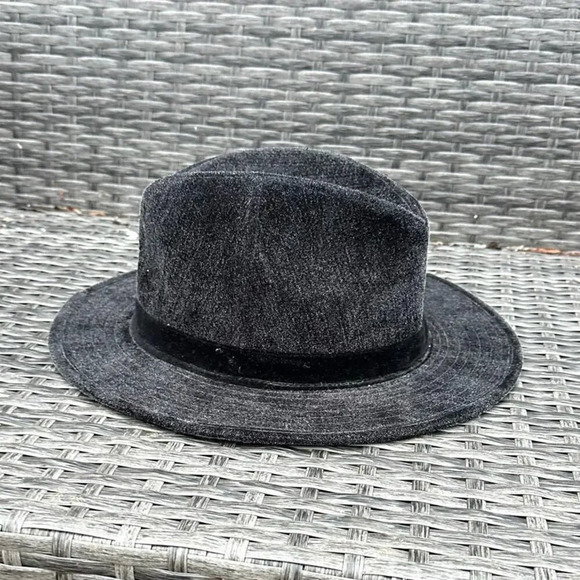 LL Canto Italian Designer Men’s Velvet Fedora Hat Grey - Picture 3 of 9